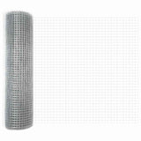 Recinzione con pali. Argento 0.5 x 25 m Acciaio