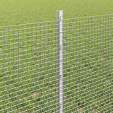 Recinzione in rete saldata con palo 25 x 0,6 m Argento Rete