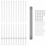 Recinzione in filo saldato per esterni con pali 25 x 1,4 m Rete