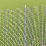 Recinzione con pali. Argento 1.5 x 50 m Acciaio