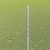 Recinzione in rete saldata con palo 50 x 1,5 m Argento Rete