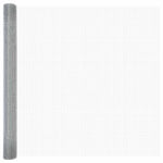 Recinzione con pali. Argento 1.5 x 50 m Acciaio