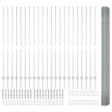 Recinzione in filo saldato per esterni con pali 50 x 1,5 m Rete