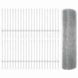 Recinzione in rete saldata con pali 100 x 0,8 m Acciaio zincato