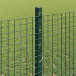 Recinzione con pali. Verde 1.2 x 10 m Acciaio