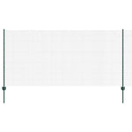 Recinzione con pali. Verde 1.2 x 10 m Acciaio
