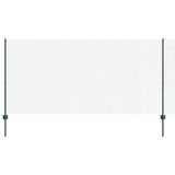 Recinzione con pali. Verde 1.2 x 10 m Acciaio