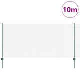 Recinzione con pali. Verde 1.2 x 10 m Acciaio