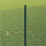 Recinzione in rete saldata con pali 25 x 1 m Acciaio zincato