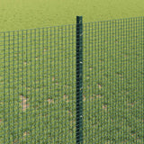Recinzione con pali. Verde 1 x 50 m Acciaio