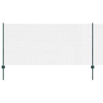 Recinzione con pali. Verde 1 x 50 m Acciaio