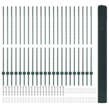 Recinzione in rete saldata con pali 50 x 1,4 m Verde Rete