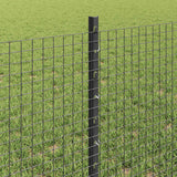 Recinzione in rete saldata con palo 10 x 0,6 m Grigio Rete