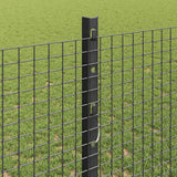 Recinzione in rete saldata con palo 10 x 1,2 m Grigio Rete