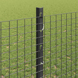 Recinzione in rete saldata con palo 10 x 1,2 m Grigio Rete