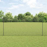 Recinzione in rete saldata con pali 10 x 1,4 m Grigio Rete