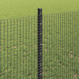 Recinzione in rete saldata con palo 25 x 0,8 m Grigio Rete