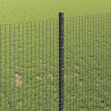 Recinzione in rete saldata con pali 25 x 1 m Acciaio zincato