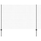 Recinzione con pali. Grigio 1.5 x 25 m Acciaio