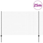 Recinzione con pali. Grigio 1.5 x 25 m Acciaio