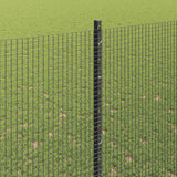 Recinzione in rete saldata con palo 25 x 1,6 m Grigio Rete