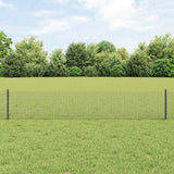 Recinzione con Posto Grigio 0,4 x 50 m Acciaio e PVC