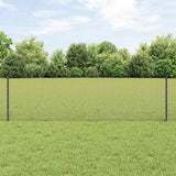 Recinzione con pali. Grigio 0.6 x 50 m Acciaio