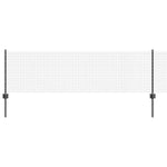 Recinzione con pali. Grigio 0.6 x 50 m Acciaio