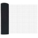 Recinzione con pali. Grigio 0.6 x 50 m Acciaio