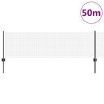 Recinzione con pali. Grigio 0.6 x 50 m Acciaio
