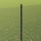 Recinzione in rete saldata con pali 50 x 1,4 m Grigio Rete