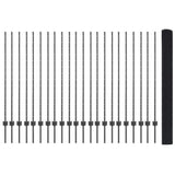 Recinzione in rete saldata con pali 50 x 1,4 m Grigio Rete