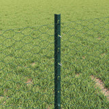 Recinzione esagonale da esterno con palo 10 x 0,4 m Verde Rete
