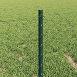 Recinzione esagonale con palo 10 x 0,4 m Verde Rete