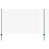 Recinzione con Posto Verde 1,4 x 10 m Acciaio e PVC