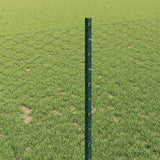Recinzione esagonale con palo 25 x 1 m Acciaio rivestito in PVC