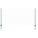 Recinzione con pali. Verde 1.2 x 25 m Acciaio