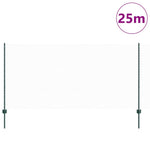 Recinzione con pali. Verde 1.2 x 25 m Acciaio