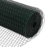 Recinzione con pali. Verde 0.5 x 50 m Acciaio