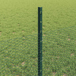 Recinzione con pali. Verde 0.5 x 50 m Acciaio