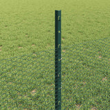 Recinzione con pali. Verde 0.5 x 50 m Acciaio