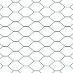 Recinzione con pali. Verde 0.6 x 50 m Acciaio