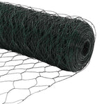 Recinzione con pali. Verde 0.6 x 50 m Acciaio