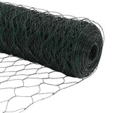 Recinzione con pali. Verde 0.6 x 50 m Acciaio