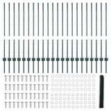 Recinzione esagonale con palo 50 x 1 m Acciaio rivestito in PVC