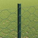 Recinzione esagonale con palo 50 x 1,2 m Verde Rete