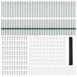 Recinzione esagonale da esterno con palo 100 x 1 m Verde Rete