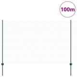 Recinzione esagonale con palo 100 x 1,6 m Verde Rete