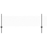 Recinzione con pali. Grigio 0.5 x 10 m Acciaio