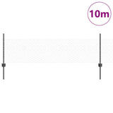 Recinzione con pali. Grigio 0.5 x 10 m Acciaio